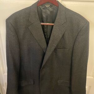 ALFRED SUNG Charcoal Lambswool Men's Blazer